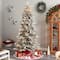 8.5ft. Pre-Lit Flocked Manchester Spruce Artificial Christmas Tree, Warm White Lights